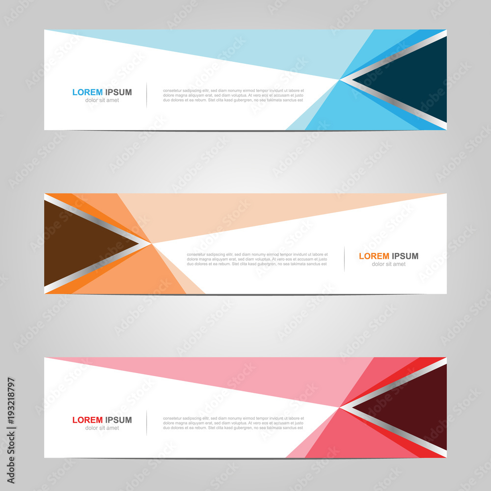 Naklejka premium Modern Banner template design creative with abstract background