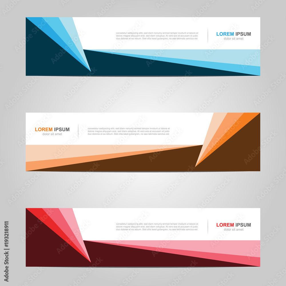 Fototapeta premium Modern Banner template design creative with abstract background