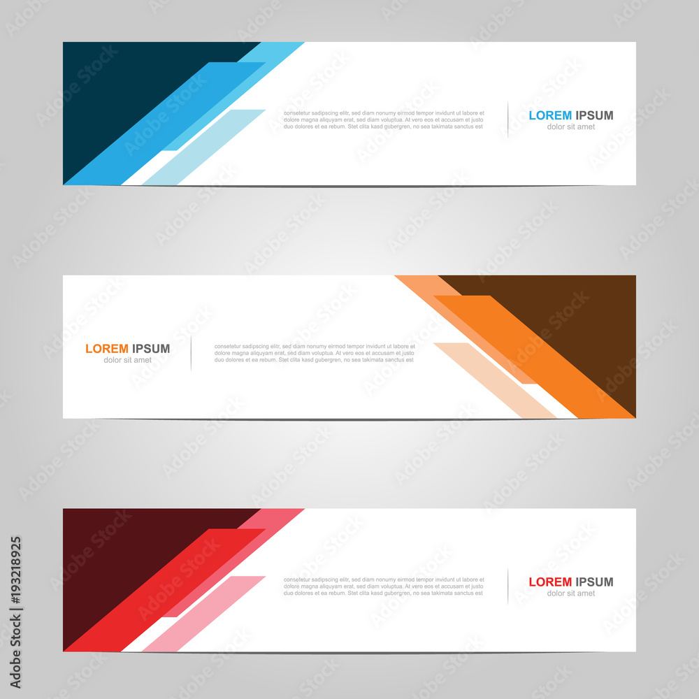 Modern Banner template design creative with abstract background