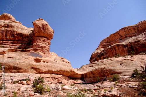 Red rock formations in canyon country Southern Utah. © Nick