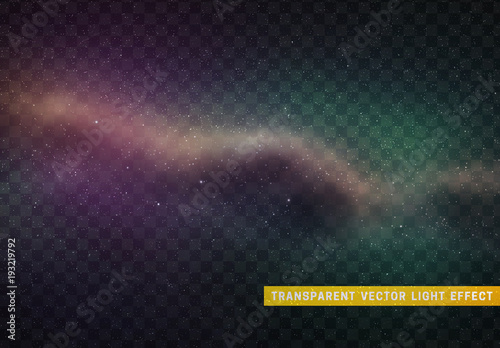 Universe cosmic space nebula with bright stars planets and galaxy. Outer starry background