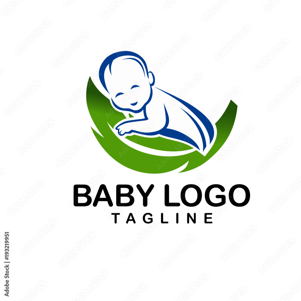 Mom and Baby Logo Vector Template Mom and Baby Logo Vector Template