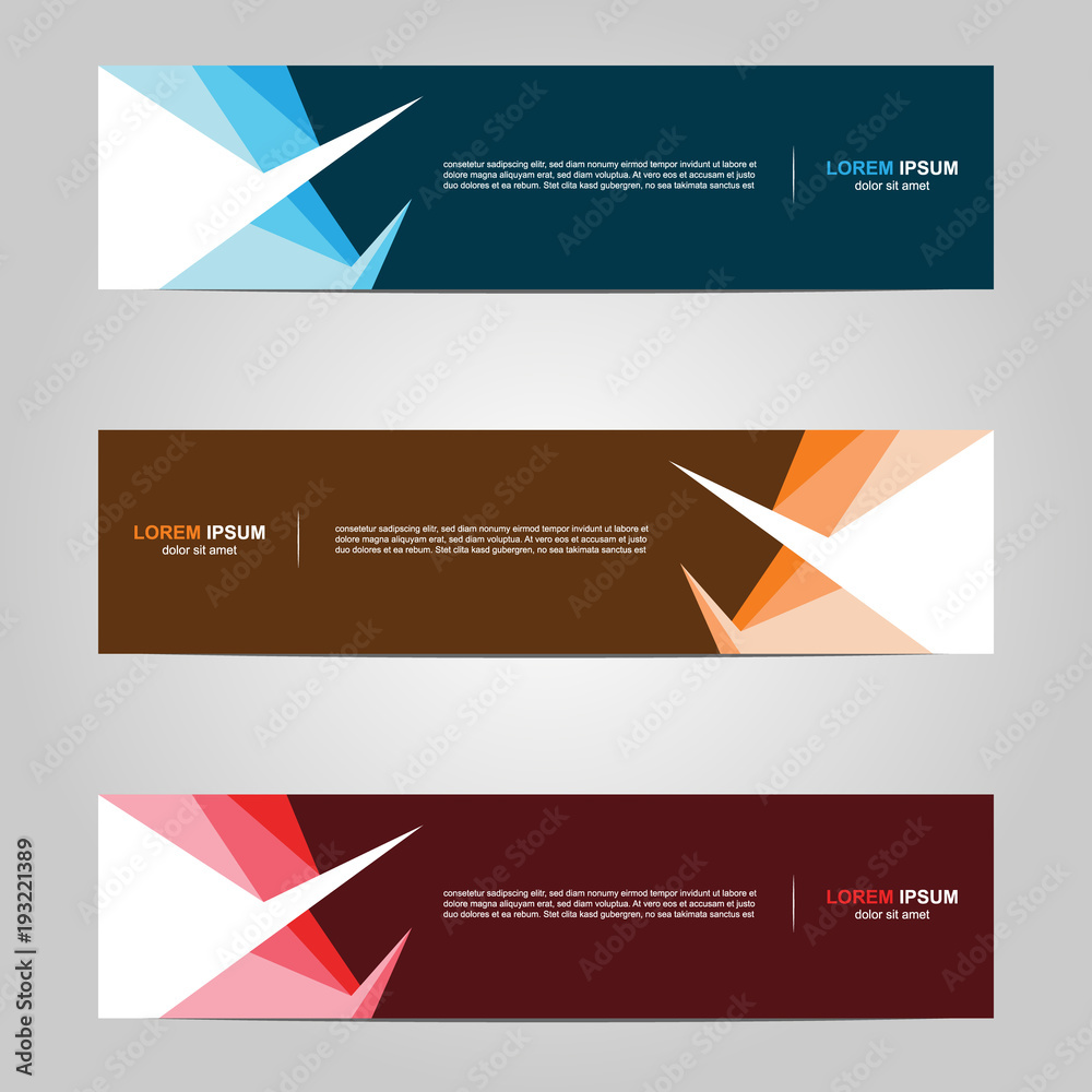 Modern Banner template design creative with abstract background