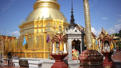 Wat Phra that Hairphunchai in lamphun province thaiiland photo