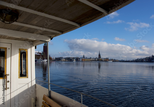 The Knights' Islet a winter day in Stockholm, seen from a ferry © Hans Baath