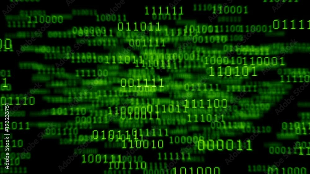 Binary code background. Camera flying through binary numbers. Binary code background. Camera flying through binary numbers.