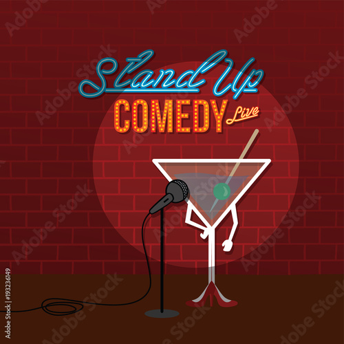stand up comedy open mic martini