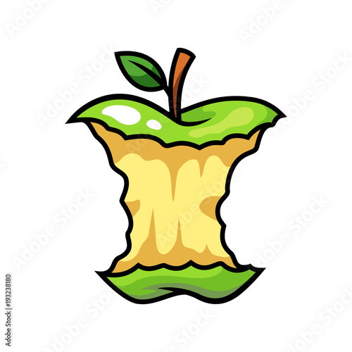 Green apple fruit vector