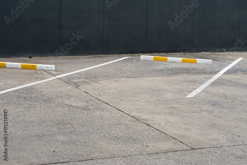 Empty space at outdoor car parking lot © arthid
