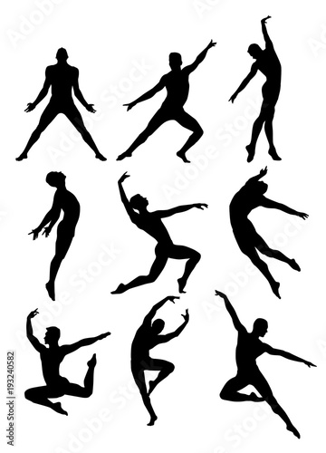 Male Dancer Silhouettes