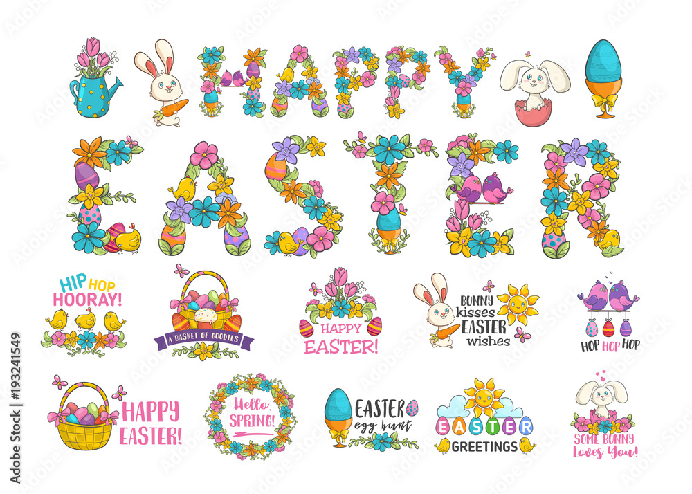 Happy easter poster