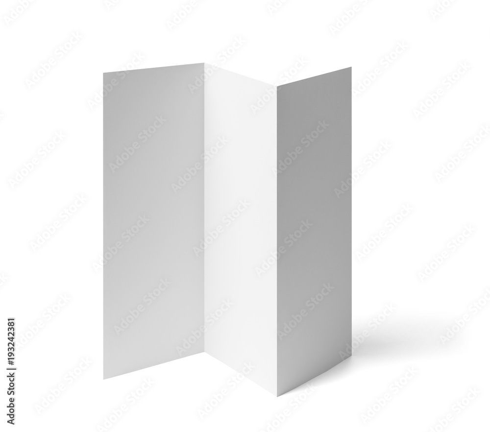 folded leaflet white blank paper template book folded leaflet white blank paper template book
