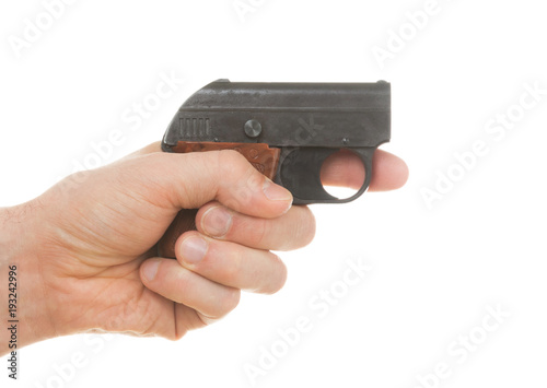 Small old alarm pistol
