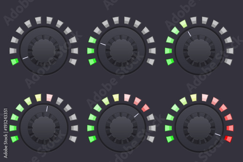 Navigation round knob buttons. Volume control