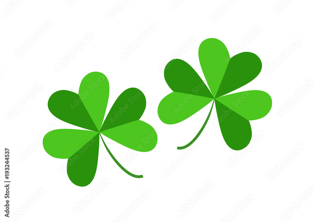 Four leaf clover isolated on white, vector illustration for St. Patrick's day
Four leaf clover isolated on white, vector illustration for St. Patrick's day