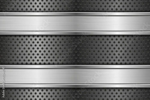 Metal perforated background