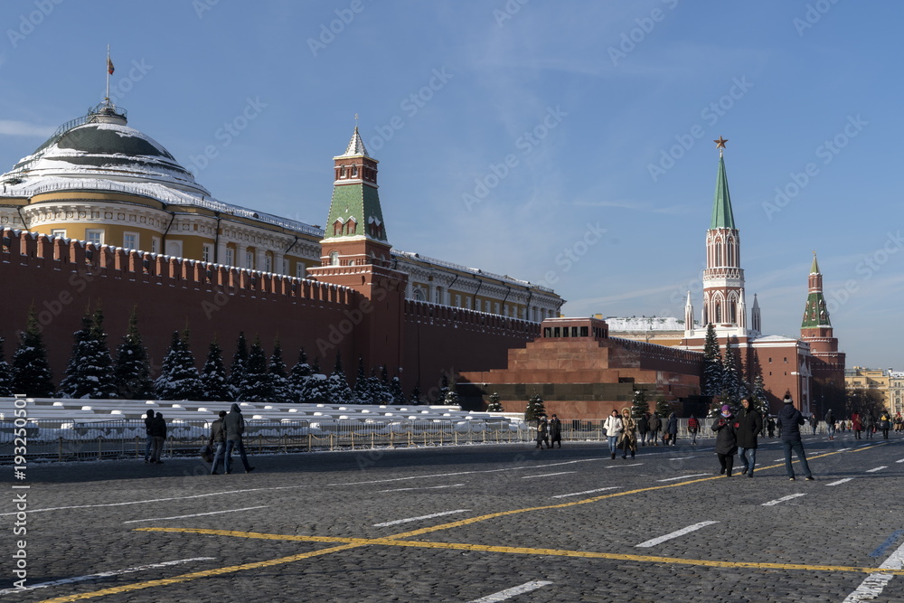 Obraz premium Морозный зимний день. Красная площадь.