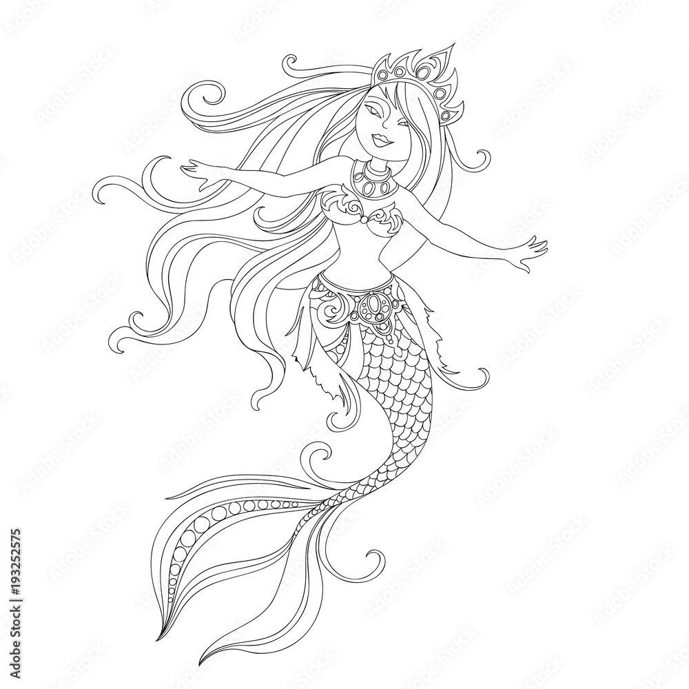 cartoon princess mermaid cartoon princess mermaid