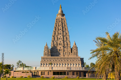 The replica place where Gautam Buddha attained enlightenment  from India is located in.replica at wat panyanantaram, Thailand