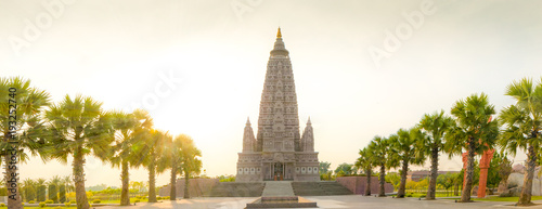 The replica place where Gautam Buddha attained enlightenment  from India is located in.replica at wat panyanantaram, Thailand