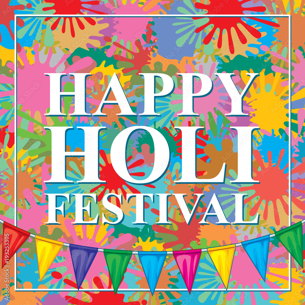 Happy Holi festival design 