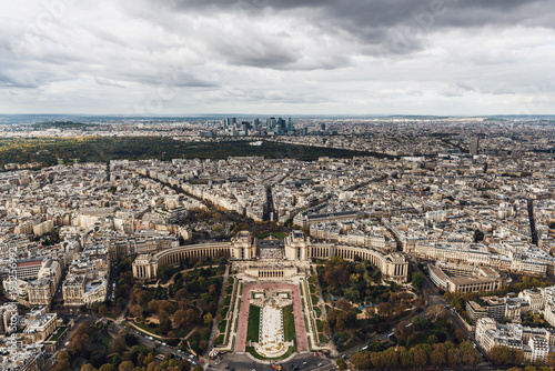 Aerial view of Paris, France