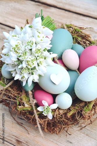 Ostern - Osternest mit Eier...