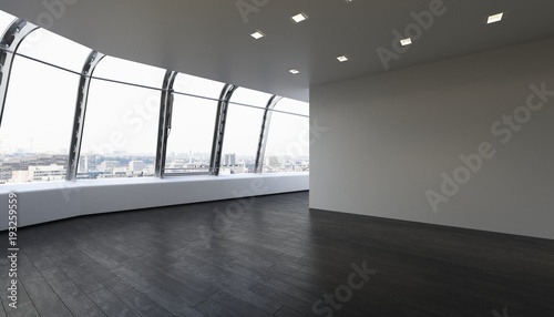 Fotografi Empty unfurnished room in modern apartment