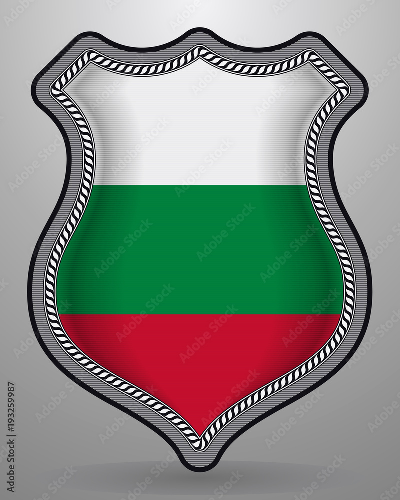 Flag of Bulgaria. Vector Badge and Icon Flag of Bulgaria. Vector Badge and Icon