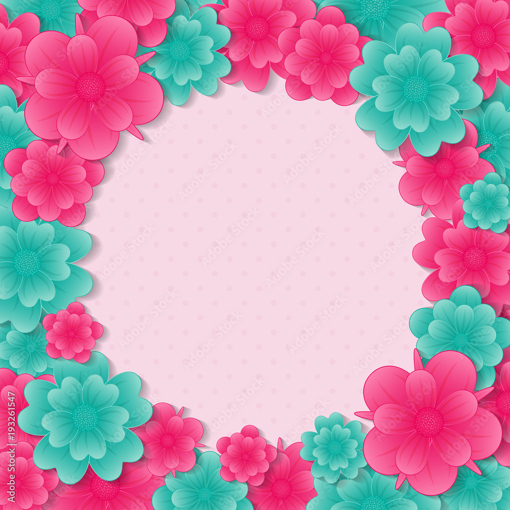 Background with flowers. Concept of a card for Women's Day, Mother's Day. Vector. Background with flowers. Concept of a card for Women's Day, Mother's Day. Vector.