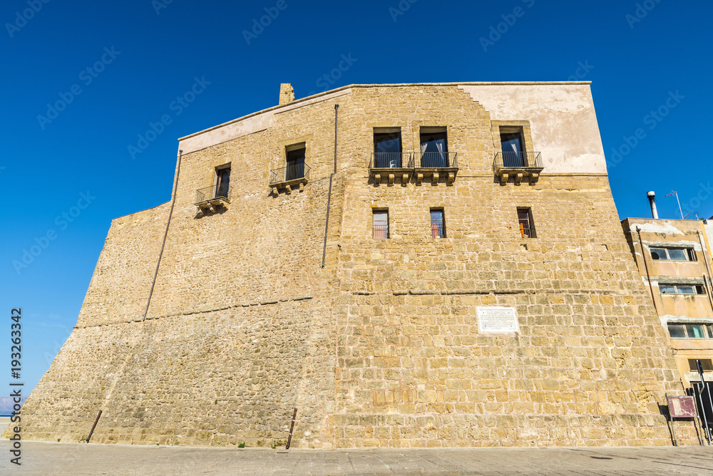 Medieval fortress of Castellammare del Golfo in Sicily, Italy