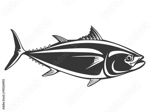 Tuna fish simple isolated