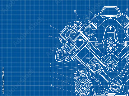 Engine drawning background 1