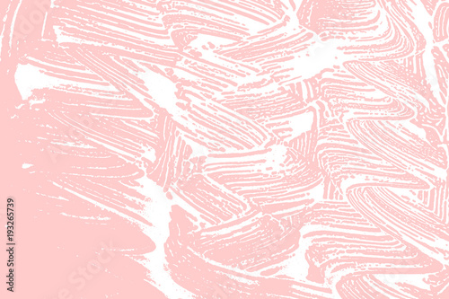 Natural soap texture. Admirable millenial pink foam trace background. Artistic bizarre soap suds. Cleanliness, cleanness, purity concept. Vector illustration.