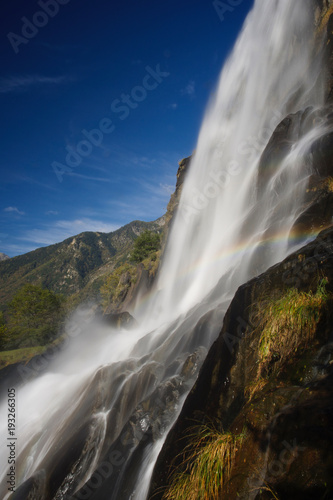 Wasserfall von Acquafraggia im Bergell  Borgonuovo  chiavenna 1