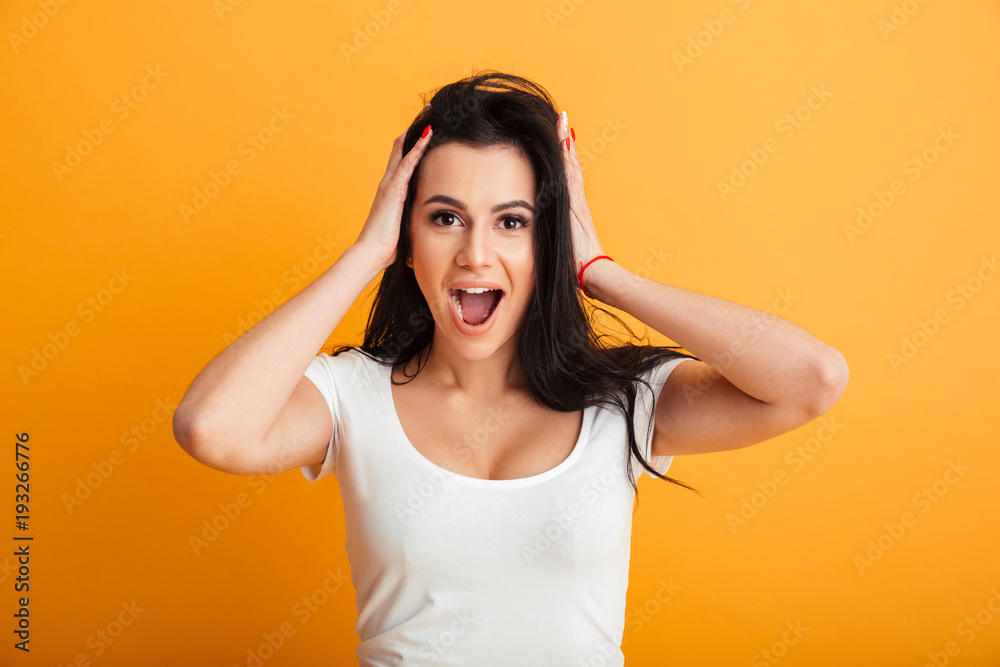 Shocked young woman Shocked young woman