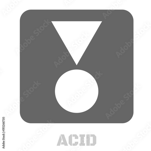 Acid conceptual graphic icon. Design language element, graphic sign.