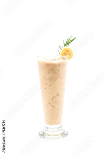 banana smoothies glass