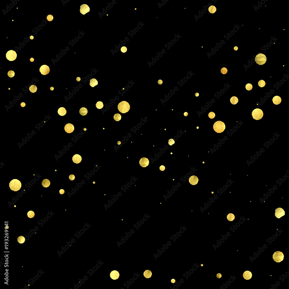 Golden confetti isolated on black background. Golden confetti isolated on black background.