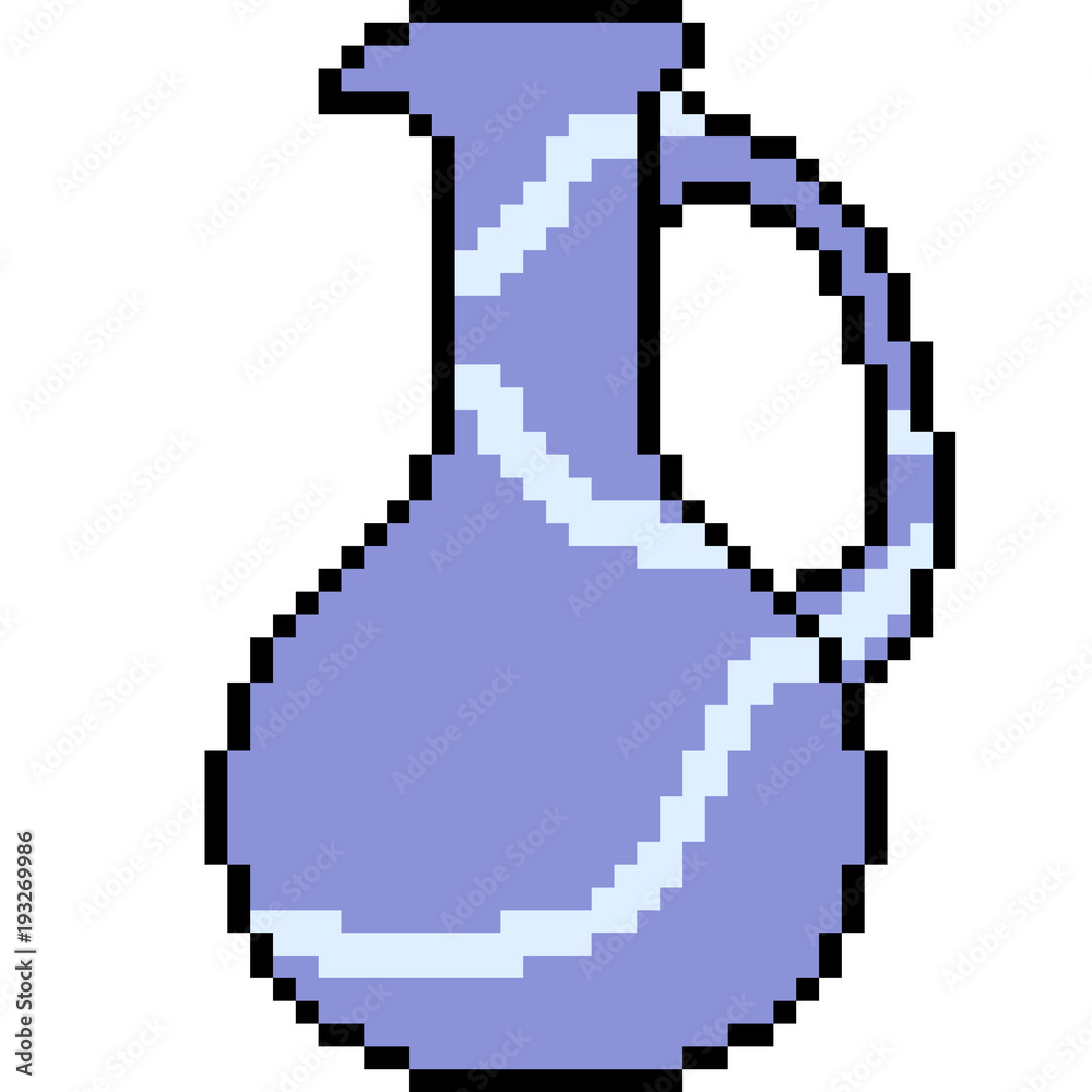 vector pixel art jar