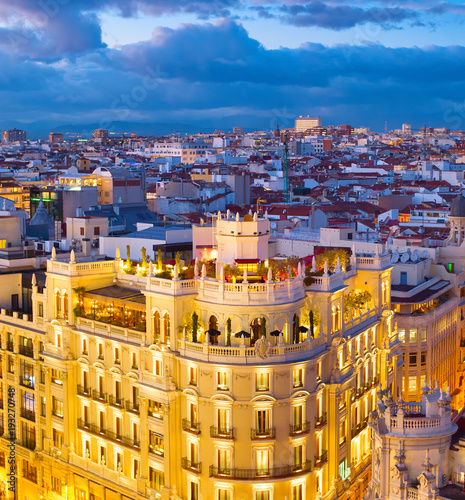 Madrid aerial view, Spain