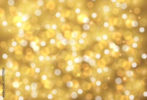 Vector sparkling golden abstract decorative background
