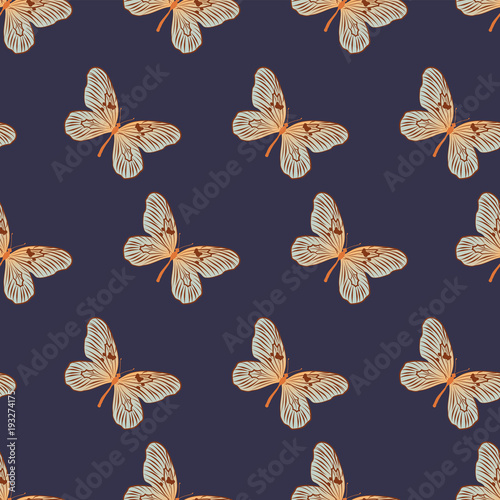 Pattern with butterflies.