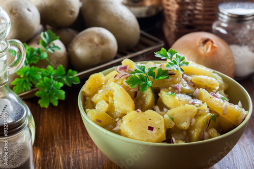 Traditional German potato salad
