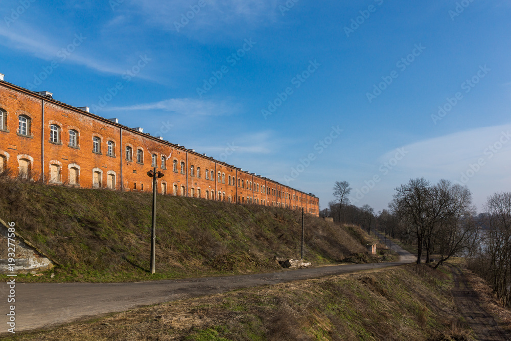 Fortress Modlin (deffence barracks) in Nowy Dwor Mazowiecki, Poland