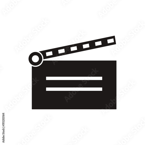 Clapper board vector icon