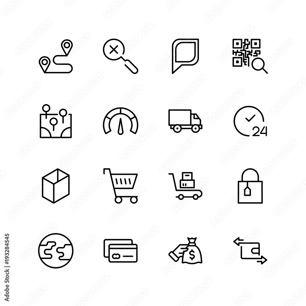 Electronic commerce flat icon
