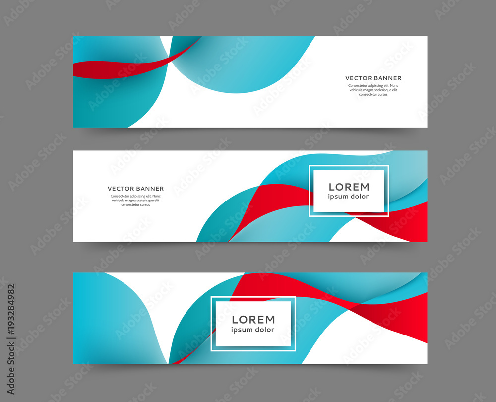 Naklejka premium Web banner templates