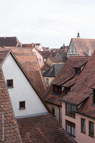 Rooftop with old shingles