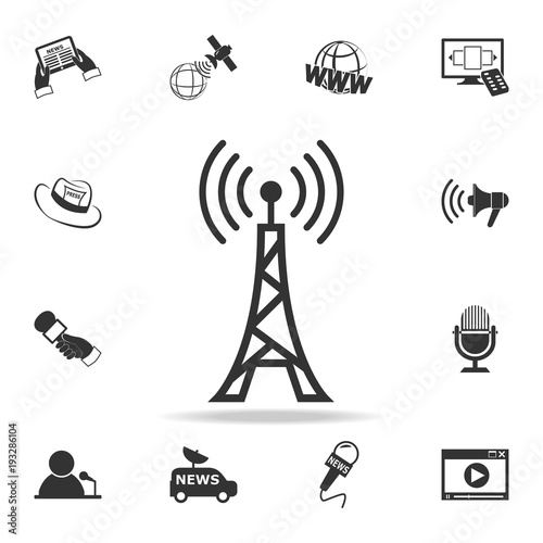 antena icon. Detailed set icons of Media element icon. Premium quality graphic design. One of the collection icons for websites, web design, mobile app